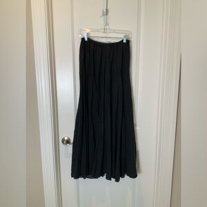 CP Shades, black linen, Fanny skirt, size medium